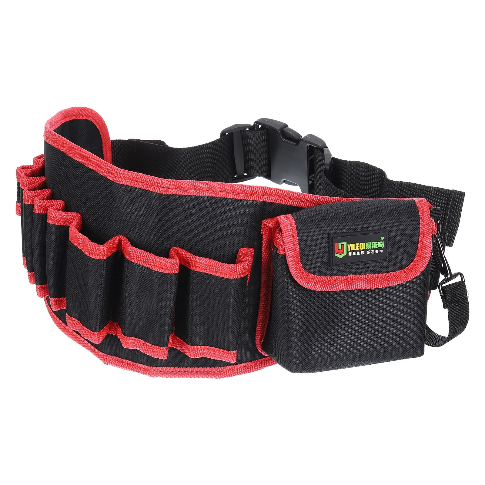 KL-205 Tool Pouch - Electrician/Carpenter Nail Bag With Hammer Holder, Leather Loop, Waterproof Organizer