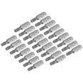 thumbnail image 1 of Uxcell Torx Bits 1/4 Inch Hex Shank 25mm Length Magnetic Screwdriver T25 Screw Driver Bit S2 Alloy Steel 25pcs, 1 of 5