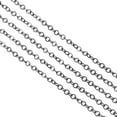 thumbnail image 1 of Uxcell Total 33 Feet Unfinished Cable Chain Round Link Chain Twisted 3.5mm for Jewelry Making, Black, 1 of 6