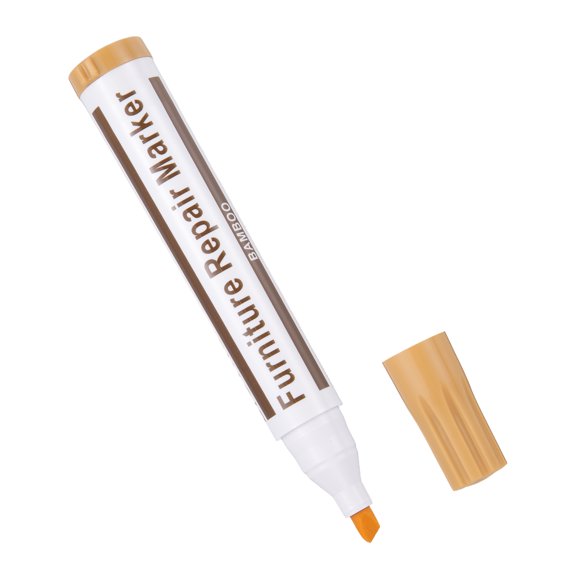 Uxcell Touch Up Markers, Wooden Furniture Floor Scratch Repair Markers Furniture Paint Pen for Touch Up and Cover Up, Floors, Tables, Desks, Chairs, Carpenters, Scratches, BAMBOO