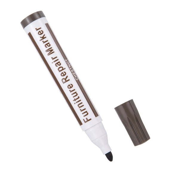 Uxcell Touch Up Markers, Wooden Furniture Floor Scratch Repair Markers Furniture Paint Pen for Touch Up and Cover Up, Floors, Tables, Desks, Chairs, Carpenters, Scratches, CHESTNUT