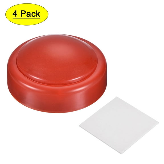 Uxcell Touch Tap Light LED Push Night Light Battery Powered 3.8inch Red 4 Pack