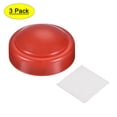 thumbnail image 1 of Uxcell Touch Tap Light LED Push Night Plastic for Closet Stair Camping 3.8inch Red 3 Pack, 1 of 5