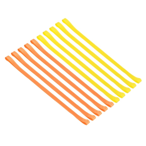 Uxcell Towel Bands, 10 Pack Elastic Beach Towel Strap for Pool and Cruise Chairs, Orange, Yellow