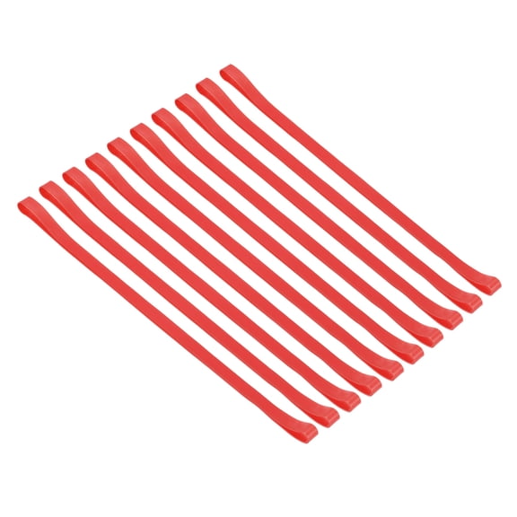 Uxcell Towel Bands, 10 Pack Elastic Windproof Beach Towel Strap for Pool and Cruise Chairs, Red