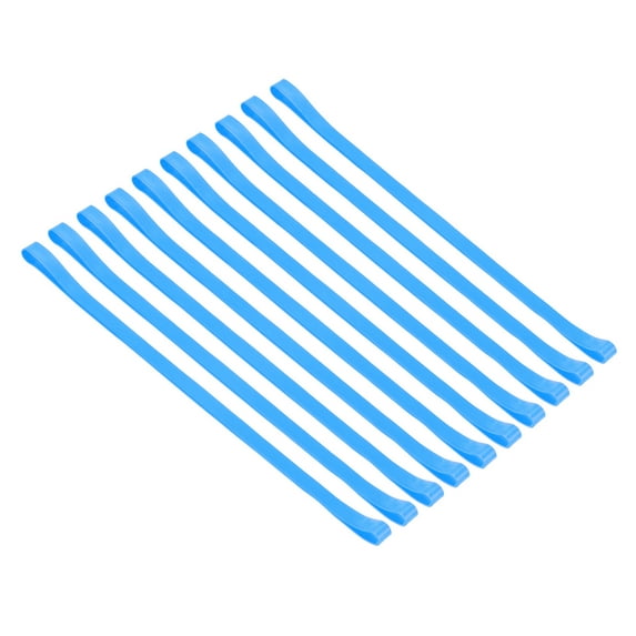 Uxcell Towel Bands, 10 Pack Elastic Windproof Beach Towel Strap for Pool and Cruise Chairs, Sky Blue