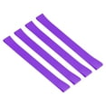 thumbnail image 1 of Uxcell Towel Bands, 4 Pack 9.84x1 Inch Silicone Stretchable Towel Chair Clips Straps, Purple, 1 of 6