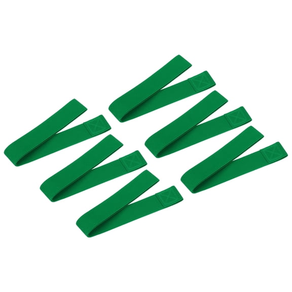 Uxcell Towel Bands, 6 Pack Stretchable Windproof Beach Towel Straps for Beach Cruise Pool Chairs, Jade Green