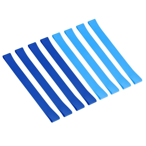 Uxcell Towel Bands, 8 Pack Elastic Beach Towel Strap for Pool and Cruise Chairs, Blue, Sky Blue