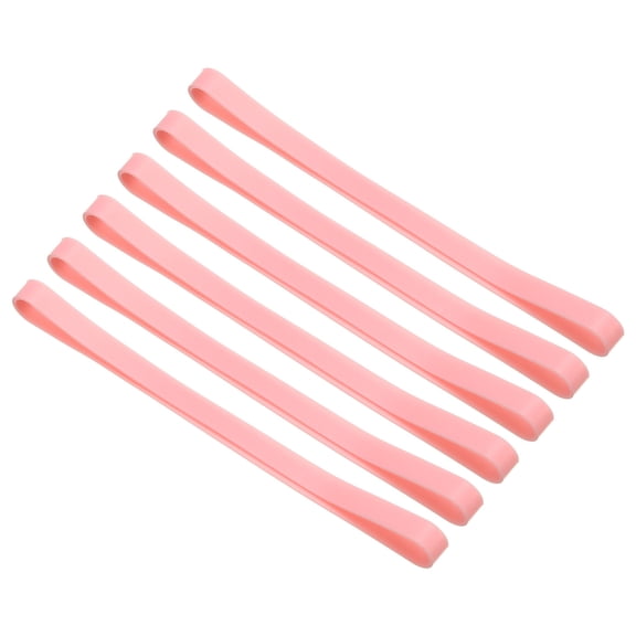 Uxcell Towel Bands, Elastic Windproof Beach Towel Strap for Pool and Cruise Chairs, Pink 6 Pack