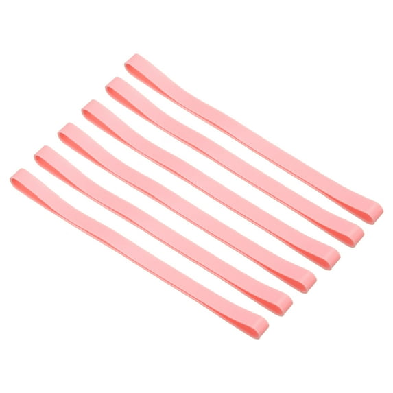 Uxcell Towel Bands, Elastic Windproof Beach Towel Strap for Pool and Cruise Chairs, Pink 6Pack
