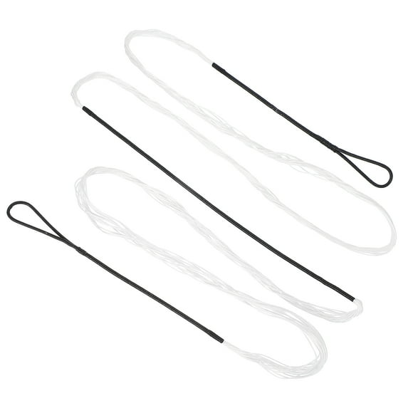 Uxcell Traditional Recurve Bow String Replacement AMO 62" in 12 Strands for Long Recurve Horse Bow (Black/White)