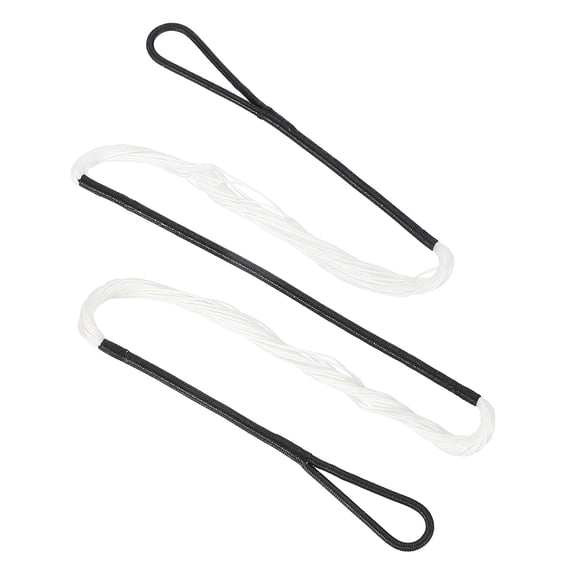 Uxcell Traditional Recurve Bow String Replacement Archery Bowstring Accessories for Universal Equipment Black/White