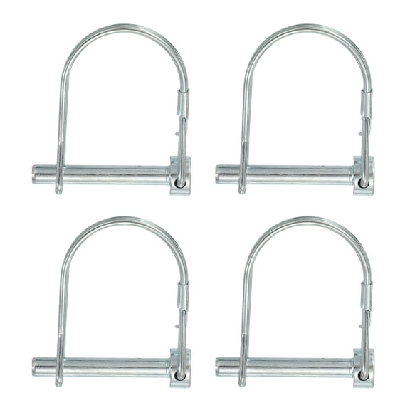 Uxcell Trailer Coupler Pin Pto Shaft Locking Hitch Pin for Farm Trailers 1/4" x 1-5/8" & 4 Pcs & Carbon Steel