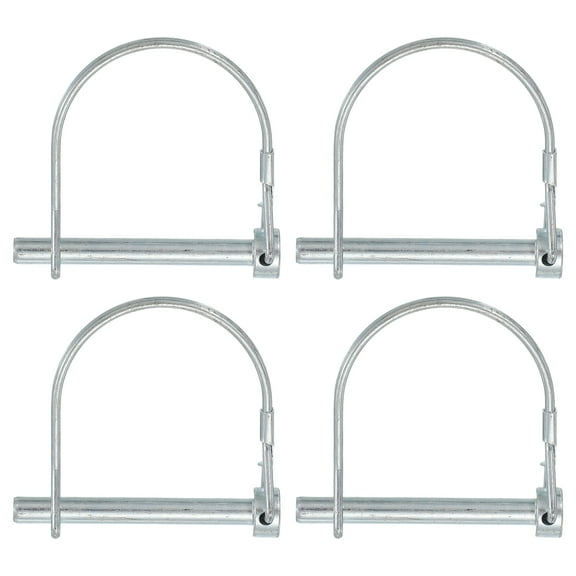 Uxcell Trailer Coupler Pin Pto Shaft Locking Hitch Pin for Farm Trailers 1/4" x 2-3/16" & 4 Pcs & Carbon Steel
