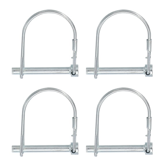Uxcell Trailer Coupler Pin Pto Shaft Locking Hitch Pin for Farm Trailers 3/16" x 1-5/8" & 4 Pcs & Carbon Steel