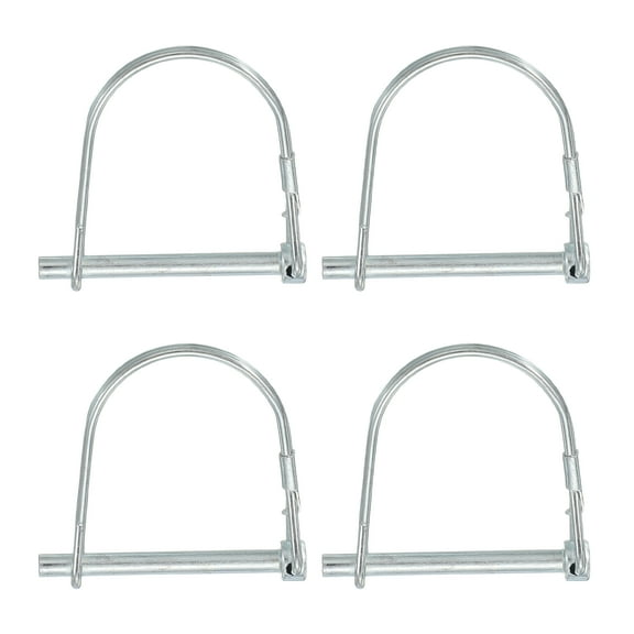 Uxcell Trailer Coupler Pin Pto Shaft Locking Hitch Pin for Farm Trailers 3/16" x 2" & 4 Pcs & Carbon Steel