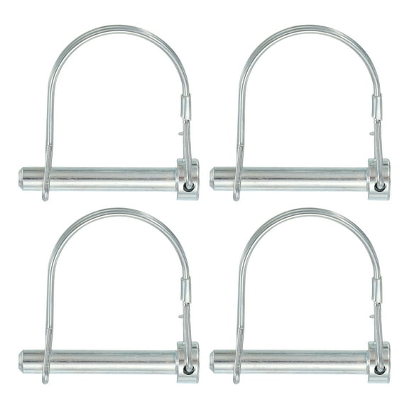 Uxcell Trailer Coupler Pin Pto Shaft Locking Hitch Pin for Farm Trailers 5/16" x 2" & 4 Pcs & Carbon Steel