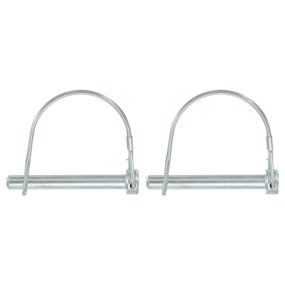 Uxcell Trailer Coupler Pin Pto Shaft Locking Hitch Pin for Farm Trailers 5/16" x 2-9/16" & 2 Pcs & Carbon Steel