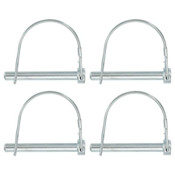 Uxcell Trailer Coupler Pin Pto Shaft Locking Hitch Pin for Farm Trailers 5/16" x 2-9/16" & 4 Pcs & Carbon Steel