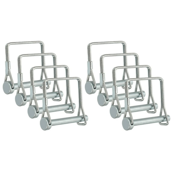Uxcell Trailer Coupler Pin Square Wire Lock Pin Shaft Locking Pin Safety PTO Hitch Pins for Farm Trailer Tractor Truck Boats 3/16x1-5/8x1.34"(D*L*IW)