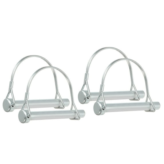 Uxcell Trailer Coupler Pin Wire Lock Pin Safety Shaft Locking Pin Round Pto Pins for Farm Trailers Lawn Hitches Garden Tractor 4 2/5x3-1/8"