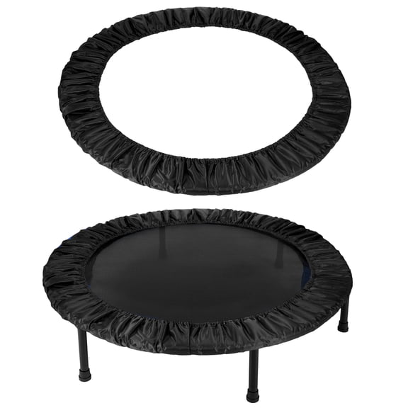 Uxcell Trampolines Spring Cover, Round Small Replacement Cover 8 Holes for Indoor Home Fitness 45 Inch & Black