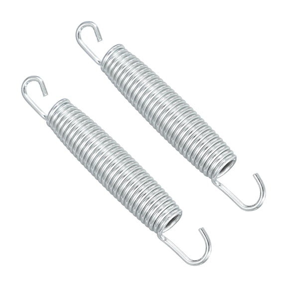 Uxcell Trampolines Springs, 2Pcs & Carbon Steel & 5.8 Inch Fitness Rebounder Extension Spring Universal Trampolines Heavy Duty Replacement Accessories