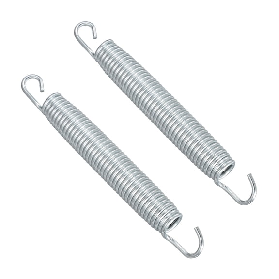 Uxcell Trampolines Springs, 2Pcs & Carbon Steel & 7 Inch Fitness Rebounder Extension Spring Universal Trampolines Heavy Duty Replacement Accessories
