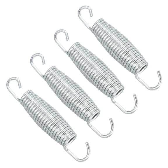 Uxcell Trampolines Springs, 4Pcs & Carbon Steel & 4.7 Inch Fitness Rebounder Extension Spring Universal Trampolines Heavy Duty Replacement Accessories