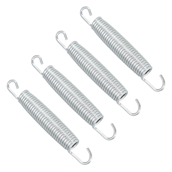 Uxcell Trampolines Springs, 4Pcs & Carbon Steel & 5.8 Inch Fitness Rebounder Extension Spring Universal Trampolines Heavy Duty Replacement Accessories