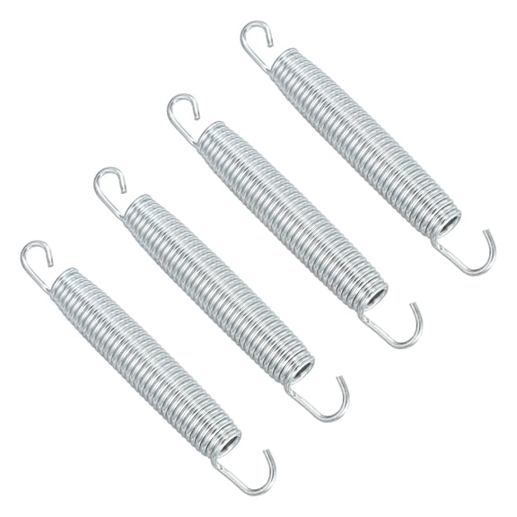 Uxcell Trampolines Springs, 4Pcs & Carbon Steel & 6.5 Inch Fitness Rebounder Extension Spring Universal Trampolines Heavy Duty Replacement Accessories