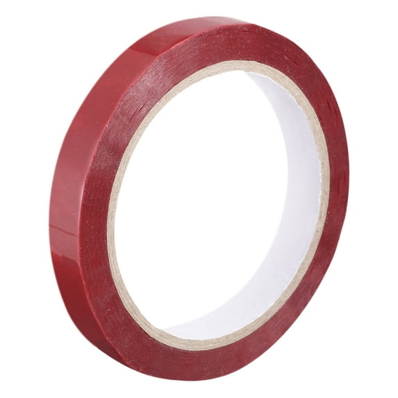 Uxcell Transfer Tamper Evident Security Tape 9/16 Inch x 55 Yards x 2 Mil, Red