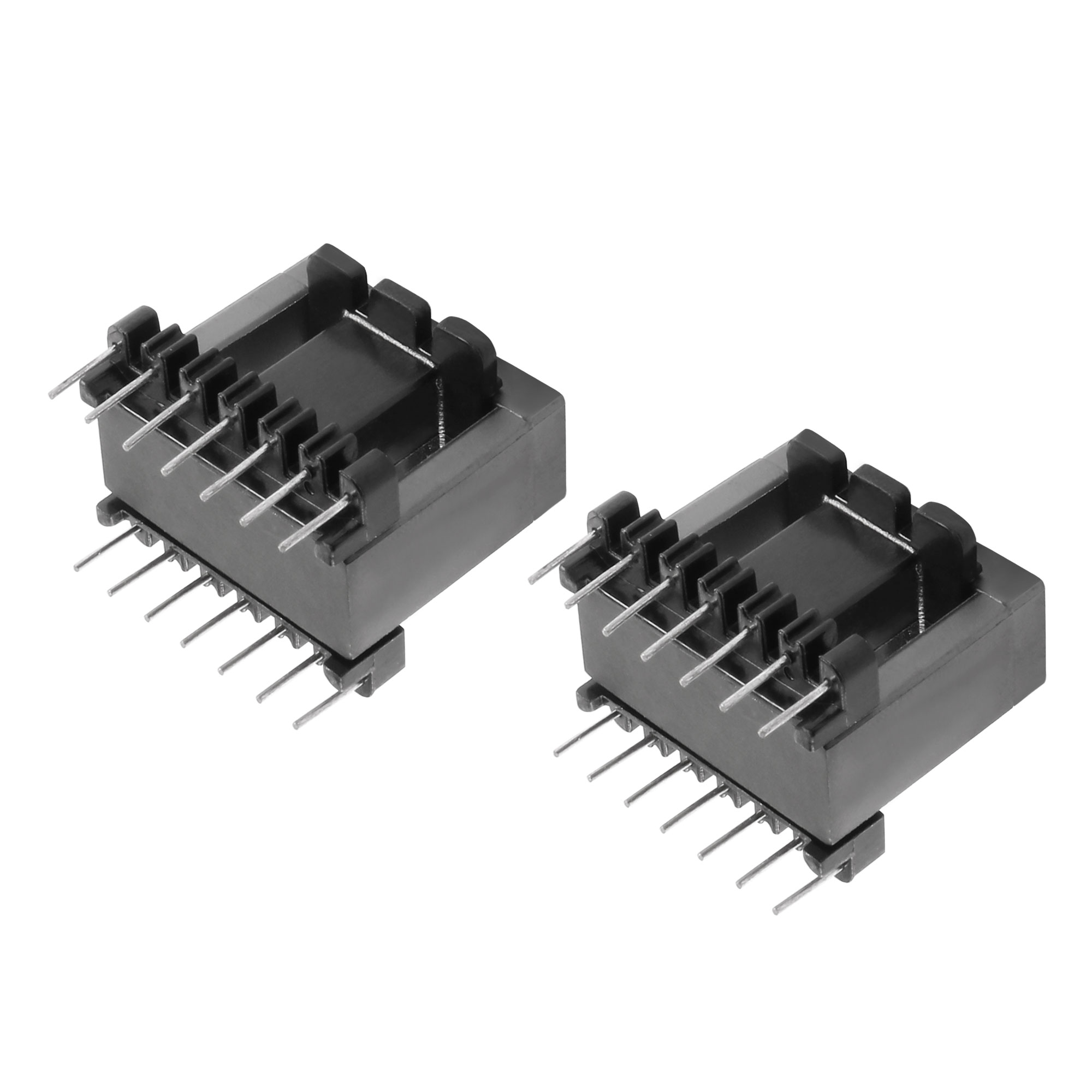 Uxcell Transformer Bobbin EI33 Vertical 7+7 with Ferrite Core Halves 2