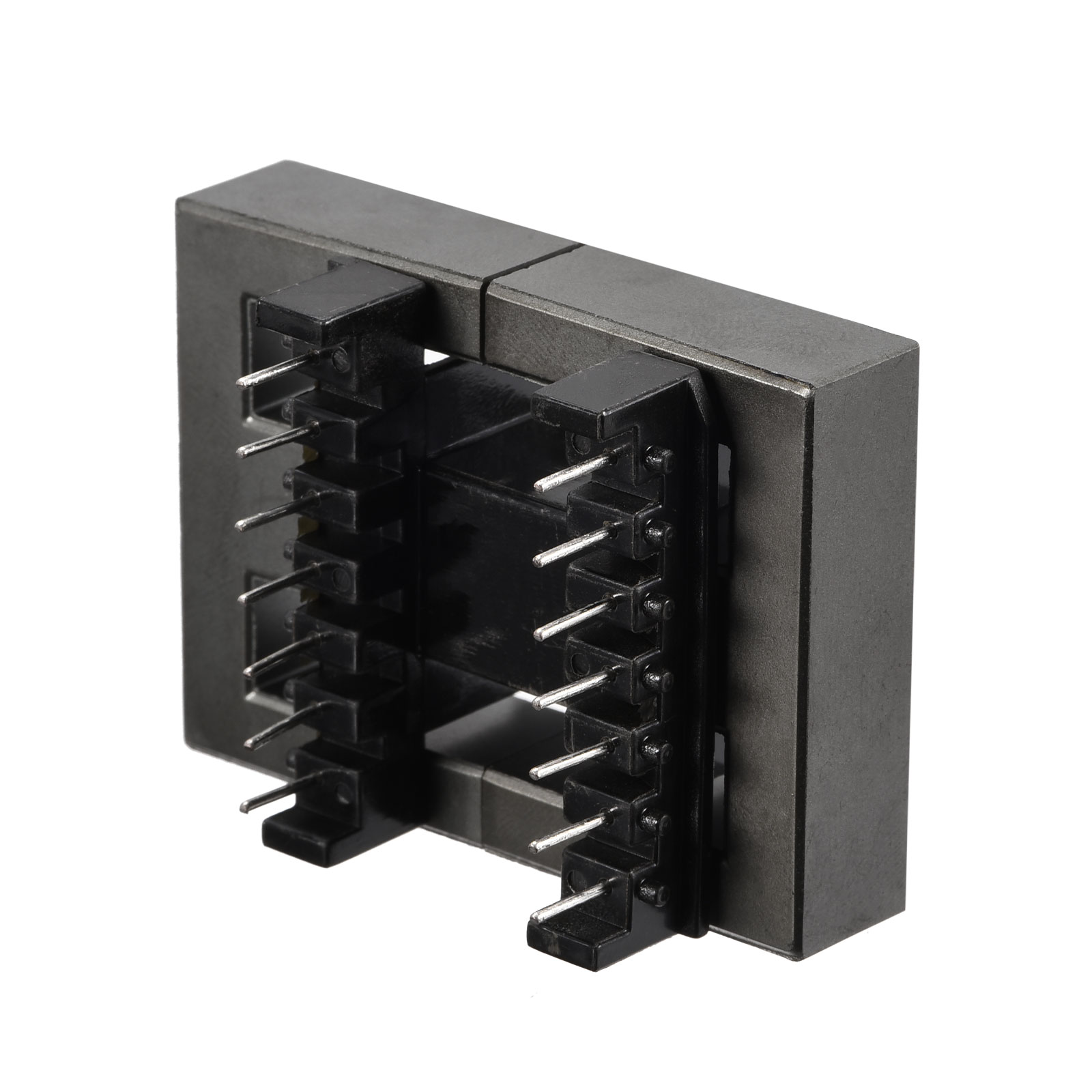 Uxcell Transformer Bobbin EI40 Vertical 7+7 with Ferrite Core Halves 1