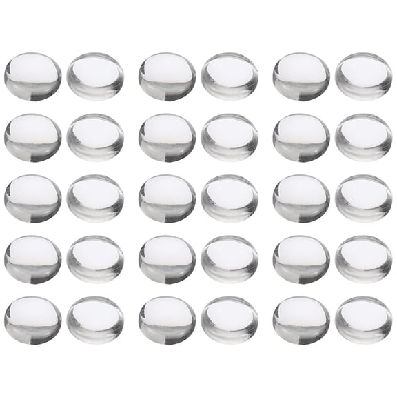 Uxcell Transparent Glass Cabochons, 200Pcs 6mm Round Glass Dome Tiles for Photo Pendant Jewelry Making, Clear