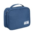 thumbnail image 1 of Uxcell Travel Cable Organizer Bag, Portable Camera Case Electronic Organizer Pouch Digital Storage Carrying Case Navy Blue, 1 of 7