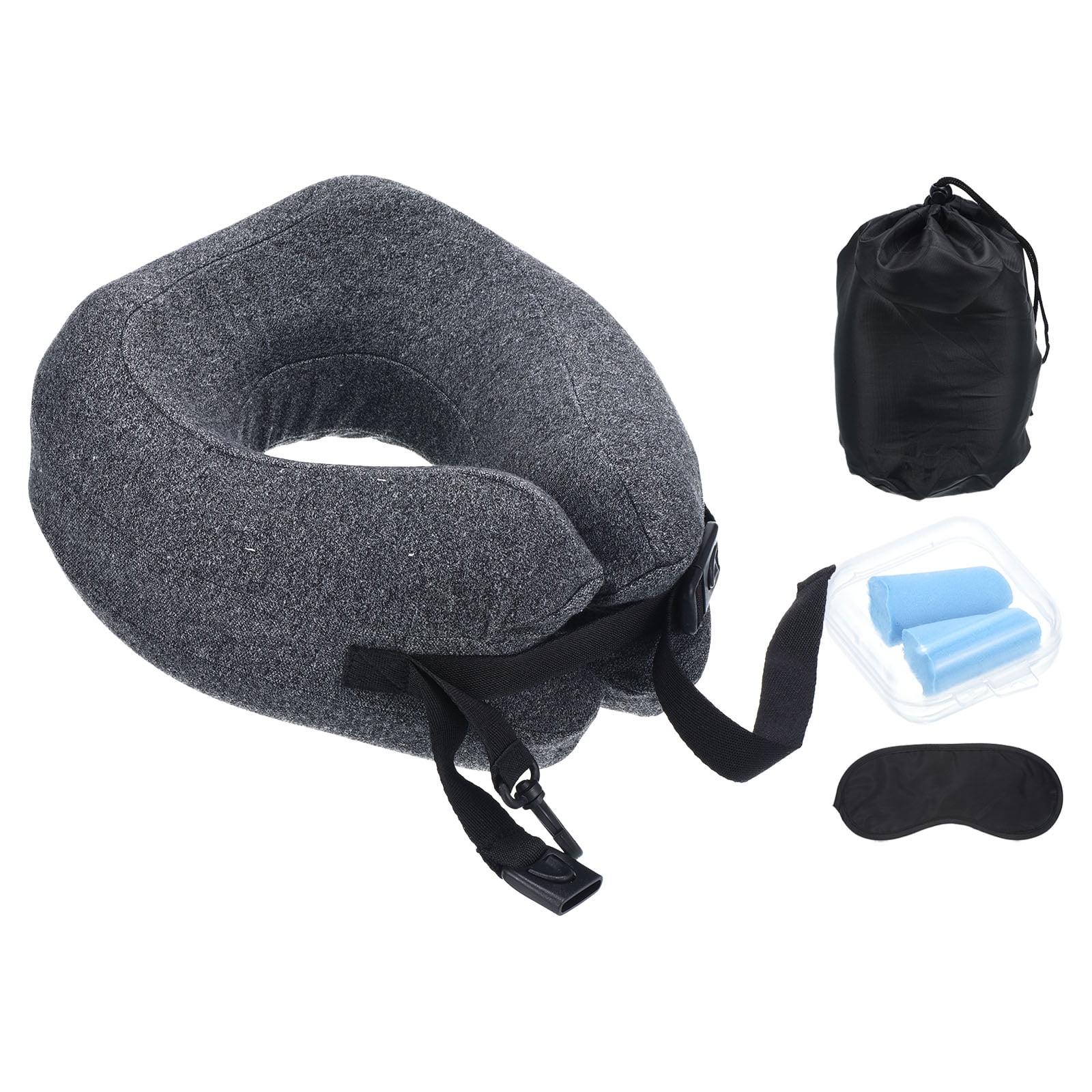Twist memory foam travel pillow top