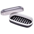 thumbnail image 1 of Uxcell Travel Soap Case Leakproof Soap Container with Lid Portable Bar Soap Holder Black Large, 1 of 7
