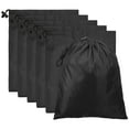 thumbnail image 1 of Uxcell Travel Storage Bags with Toggle Waterproof 210D Polyester Drawstring Bag Stuff Sack Cinch Bag Black 6 x 8 Inch, 1 of 7