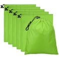 thumbnail image 1 of Uxcell Travel Storage Bags with Toggle Waterproof 210D Polyester Drawstring Bag Stuff Sack Cinch Bag Light Green 14 x 16 Inch, 1 of 7
