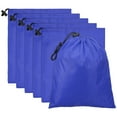 thumbnail image 1 of Uxcell Travel Storage Bags with Toggle Waterproof 210D Polyester Drawstring Bag Stuff Sack Cinch Bag Sapphire Blue 14 x 16 Inch, 1 of 7