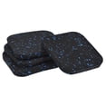 thumbnail image 1 of Uxcell Treadmill Mat-3.9"x3.9" Exercise Equipment Mat for Floor Protection Sound Reduction, Black Blue 4 Pack, 1 of 5