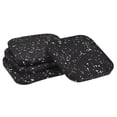 thumbnail image 1 of Uxcell Treadmill Mat-3.9"x3.9" Exercise Equipment Mat for Floor Protection Sound Reduction, Black White 4 Pack, 1 of 5