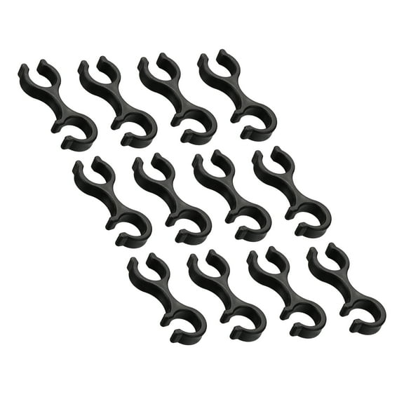 Uxcell Trekking Pole Clips, 24Pcs Walking Stick Accessories Double Rod Buckle Connector