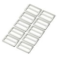 thumbnail image 1 of Uxcell Tri-Glide Slide Buckle for Metal Webbing Straps, Adjustable Fastener for Backpacks and Clothing Accessories Silver, 1 of 6