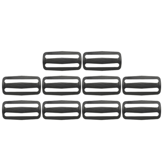 Uxcell Tri-Glide Slide Buckles, Durable Plastic Fastener for Webbing Strap 60mm