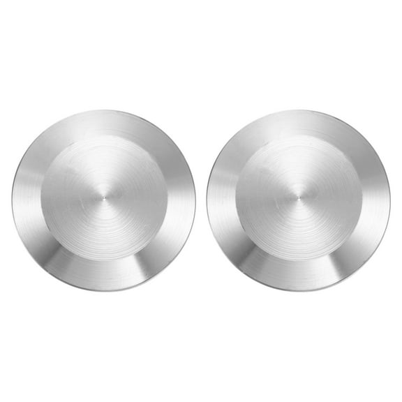 Uxcell Tri Sanitary Clamp End Cap, 2Pcs 304 Stainless Steel Solid Sanitary Fitting Cap Plug Fits for 3/4"(19mm) Tube OD Ferrule Flange 40mm OD Fitting Clamp, Silver