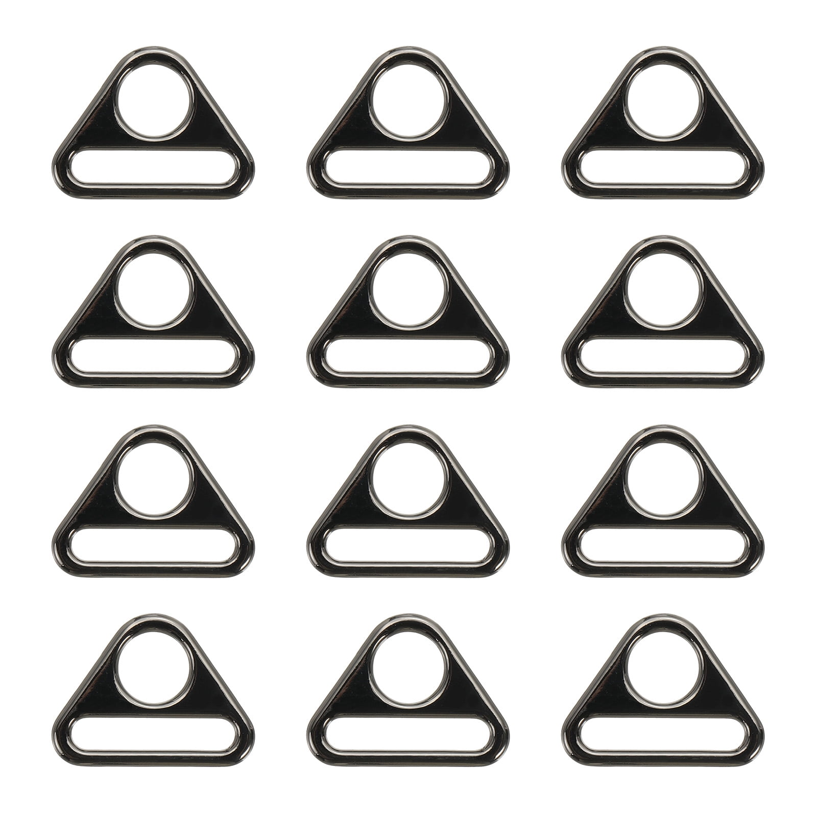 Triangle Ribbon Buckle Uxcell Triangle Buckle Adjuster 12 Pcs 1 inch Zinc Alloy Triangle D ...