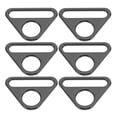 thumbnail image 1 of Uxcell Triangle Buckle Adjuster D Ring, Metal Triangle Buckles with Bar Swivel Clip for Purse Bag Straps Loop Dog Tag Clip Black 1.5 Inch, 1 of 7